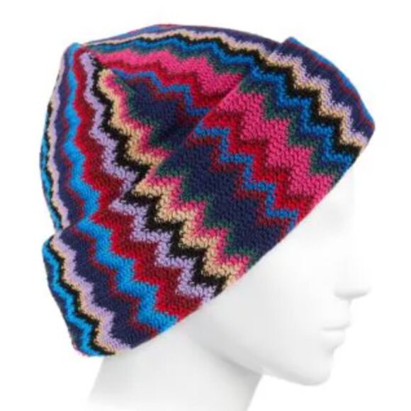 Missoni Chevron-Knit Wool-Blend Beanie - Picture 2 of 9